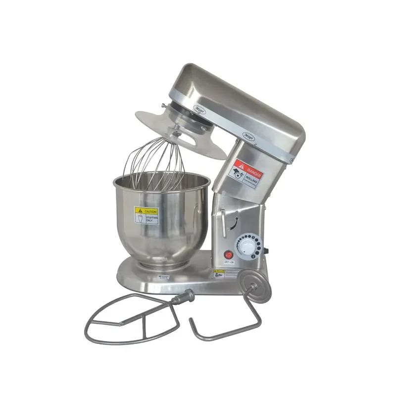 10L Vertical Stainless Steel Cake Mixer Small Kitchen Dough Mixing Utensils for Home Baking Professional Grade Electric