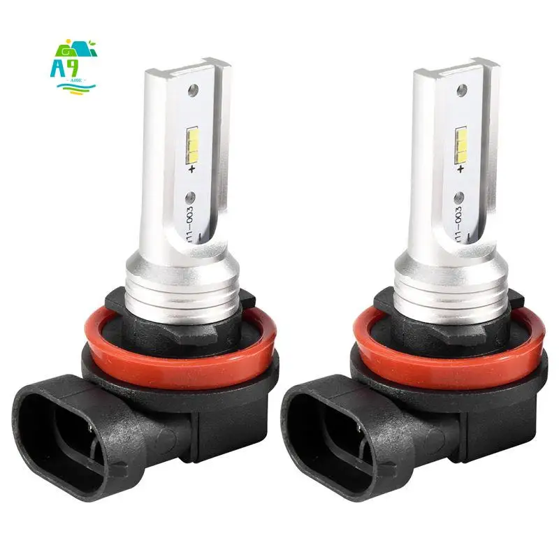 A09E-Led Fog Light Bulb, H16 Led Fog Lamp High Power Csp-Y11, Cool White 6500K (Pack Of 2)