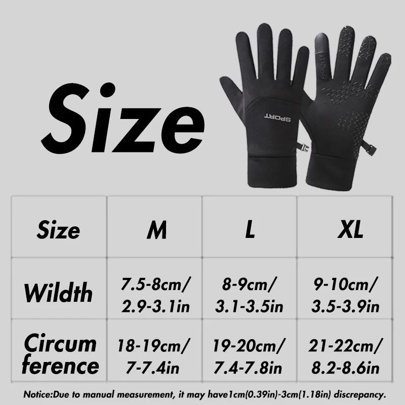 Wasserdichte Touchscreen-Handschuhe, rutschfest, reflektierendes Design, warme Unisex-Outdoor-Fahrradhandschuhe für Männer und Frauen – Detail 2