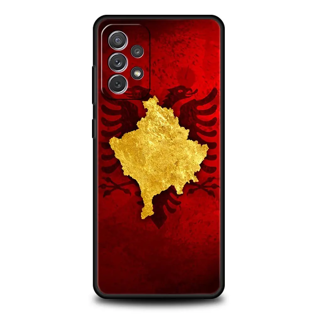 Albania flag Phone Case for Samsung A51 A71 A21S A12 A11 A15 A25 A31 A41 A52 A32 A23 A33 A53 A73 A03S A05S A13 5G A54 A34 Cover