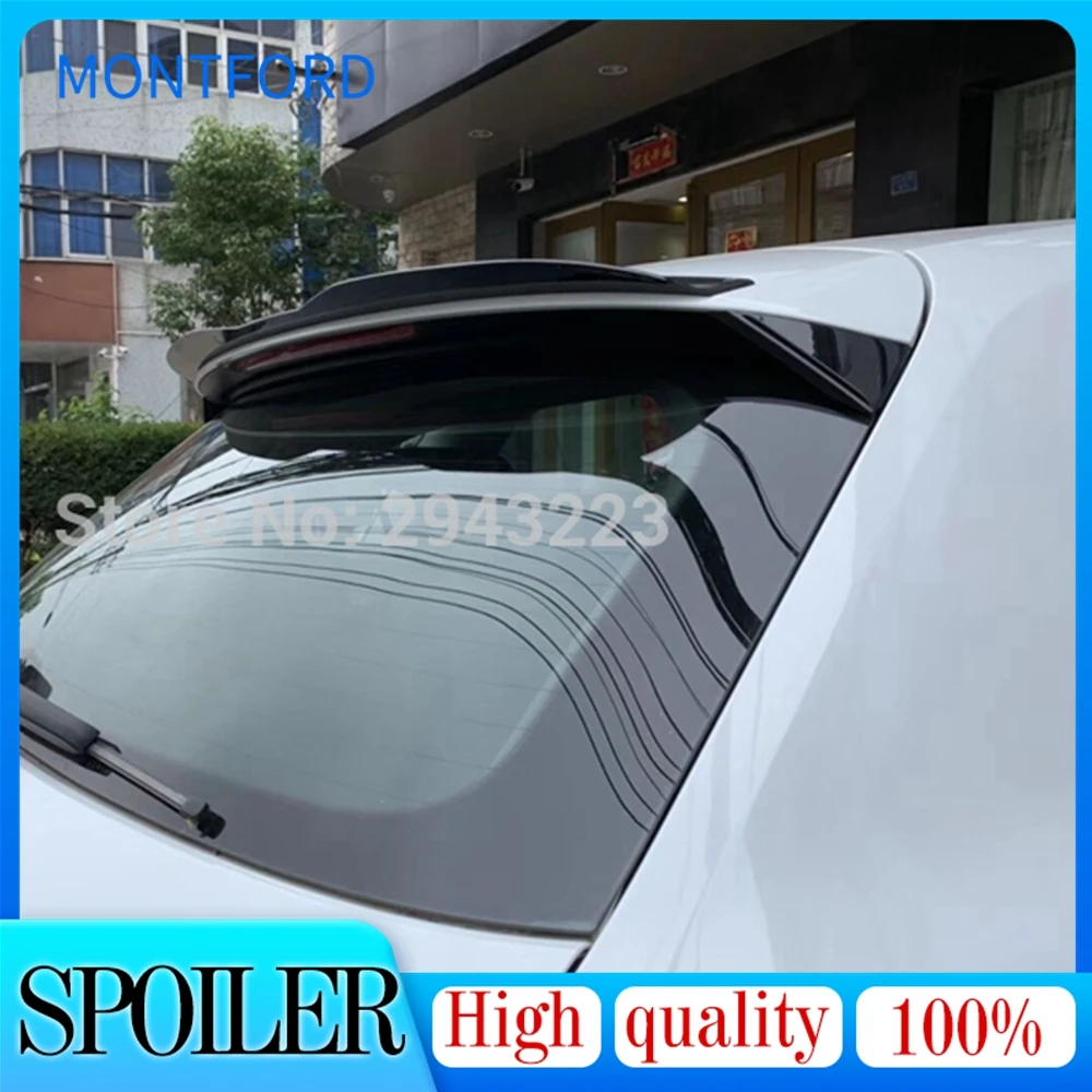 For Audi A3 8V Hatchback 5Door 2014 - 2018 ABS Plastic Gloss Black Color Rear Roof Trunk Wing Boot Rear Spoiler Car Accessories