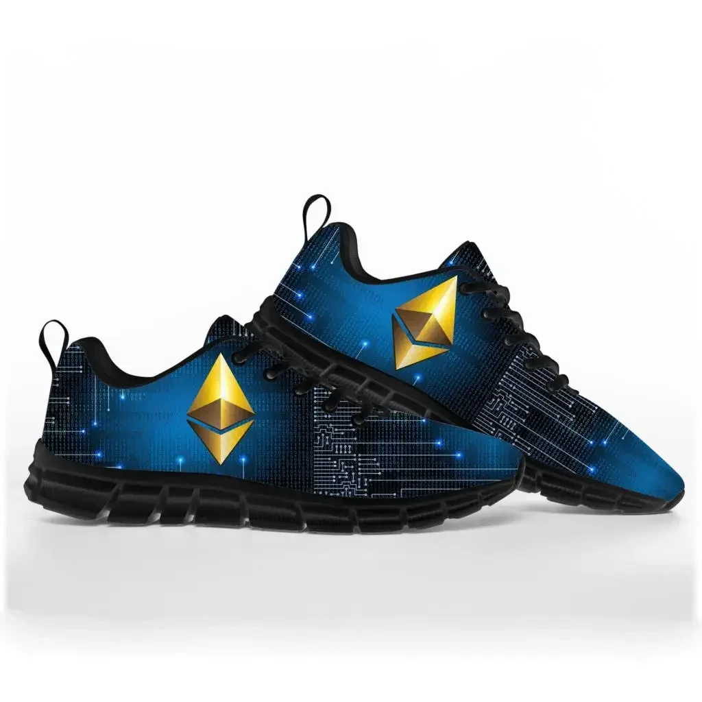 Ethereum Cryptocurrency ETH Coin Sports Shoes Mens Womens Teenager Sneakers Casual Custom High Quality Couple Shoe