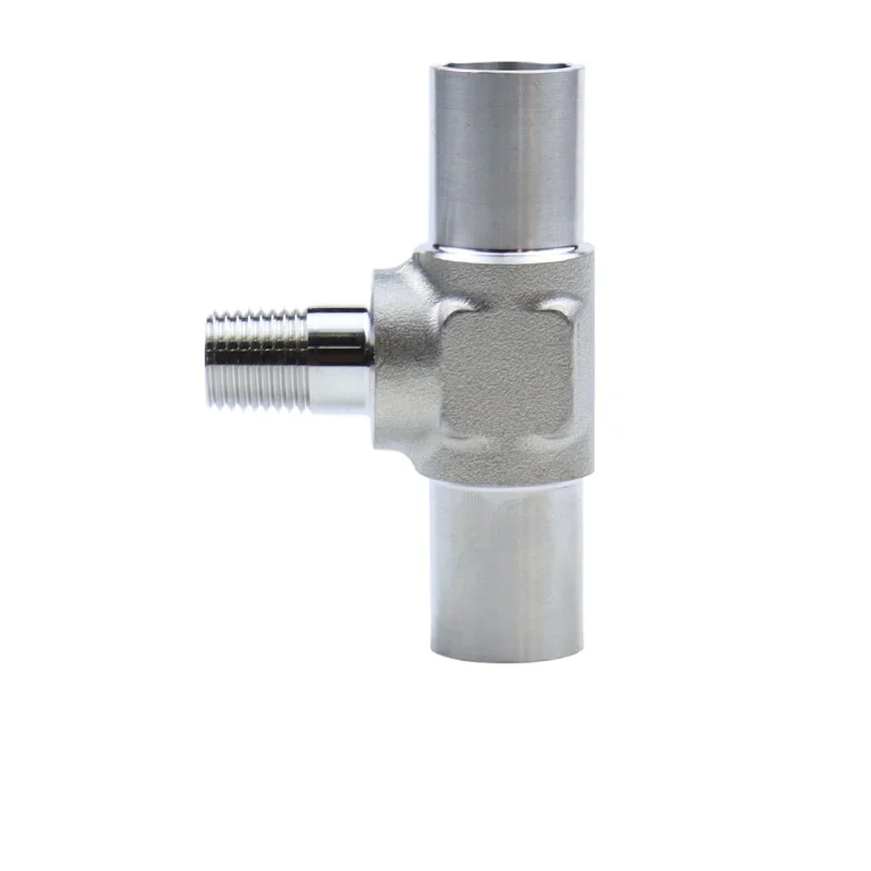 T-Stück 3-Wege-Reduzierer 6 8 10 12 mm 1/4 3/8 1/2 3/4 Zoll Auto-Schweiß rohr verschraubung Stecker 316l Edelstahl Ba Klasse – Detail 1