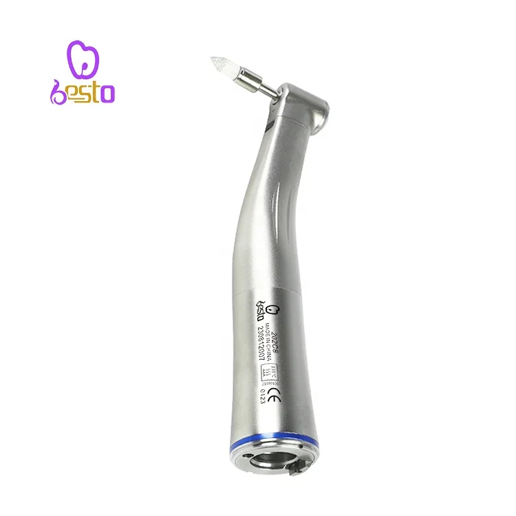 BESTO den tal 1:1 Low Speed Handpiece denti stry Fiber Optic Contra Angle Inner Water Spray Stainless Steel Handpiece Contra Ang