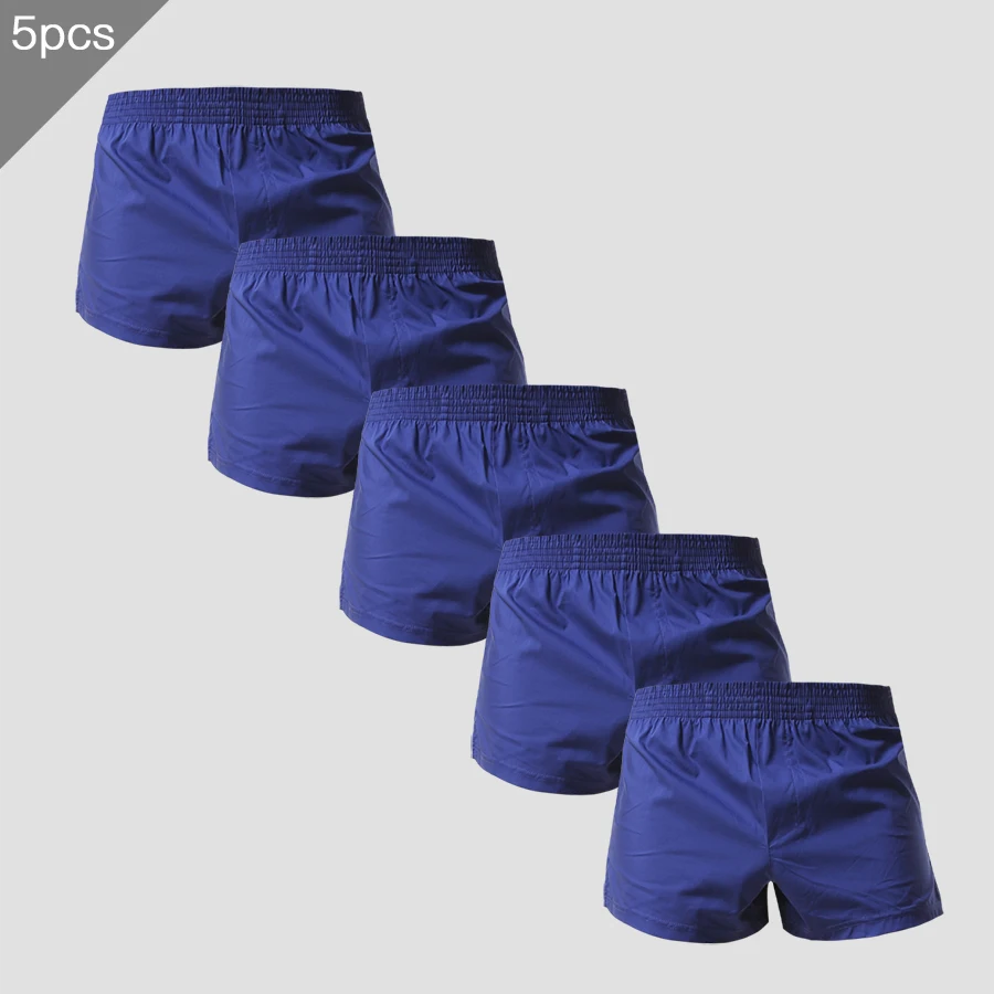 

5PCS Pure cotton men's underwear, loose Arlo pants, thin all-cotton shorts, large size, summer four-corner underpants