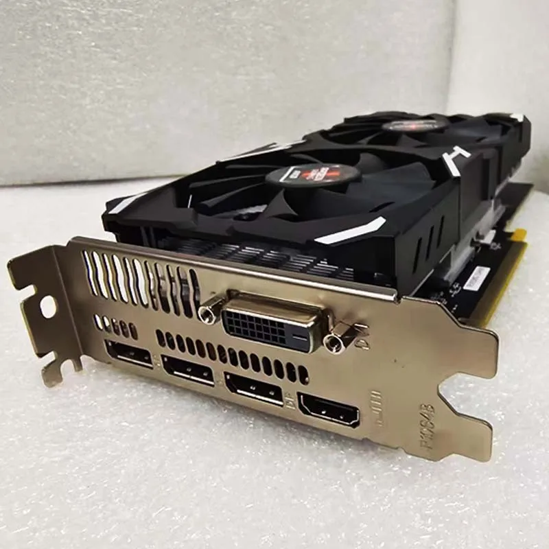 New RX 580 8GB 2048 Stream Processors DirectX 12 High-Definition Gaming Graphics Card Fan Cooling for Desktop PCs-PUBG