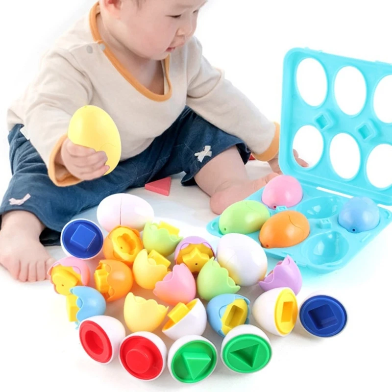 Giocattolo per lo sviluppo sensoriale delle uova dinosauro multicolore per bambini Set giochi interattivi per scoperta