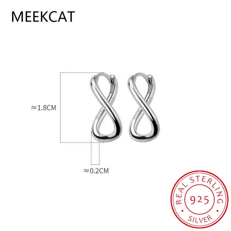 925 Sterling Silver Minimalist Geometric Lines Wavy Hoop Earring for Women Fashion Unique Ear Clasps Party Jewelry Gift BKEJ185