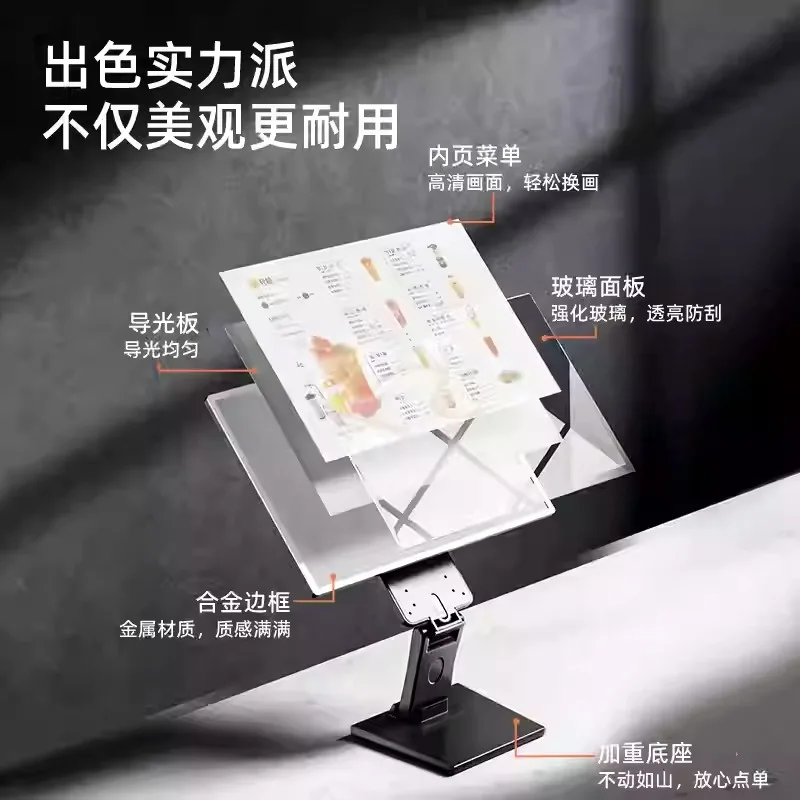 Design-High-end drawing luminous menu display board design led light box