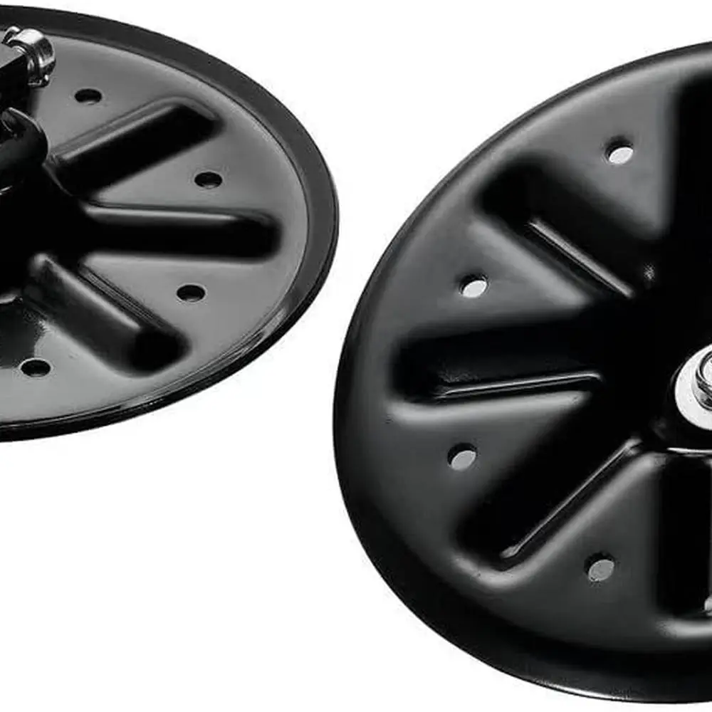 Qty (2) 314667 Replacement Jack Foot Pad with Attachment Pins,9" Diameter, 5th Wheel RV Landing Gear Foot Pad - 9" Round