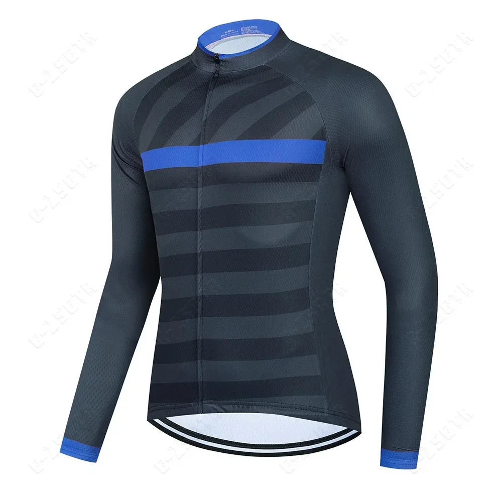 Summer and Autumn Sweating Long Sleeve Unisex Simple Striped Cycling Suit