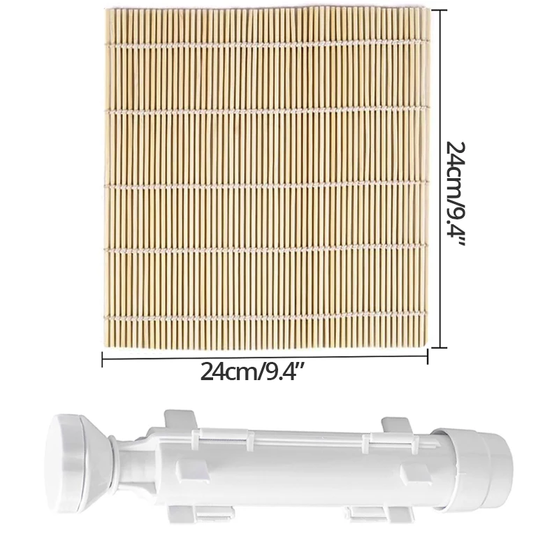 Sushi Maker Set, Sushi Bazooka Kit Maschine Reisform mit Bambus Sushi Rollmatte, Reispaddel, DIY Küchenwerkzeuge Zubehör