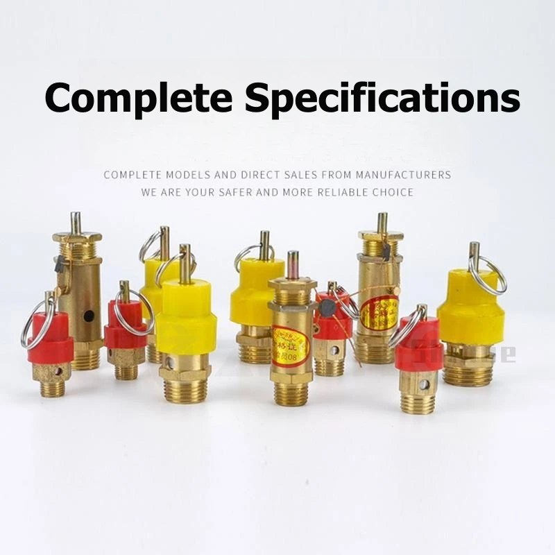 1/10PCS 1/4'' 3/8' 1/2' BSP 1/3/4/5/6/7/8/10KG Air Compressor Safety Relief Valve Pressure Release Regulator For Pressure Piping image 2