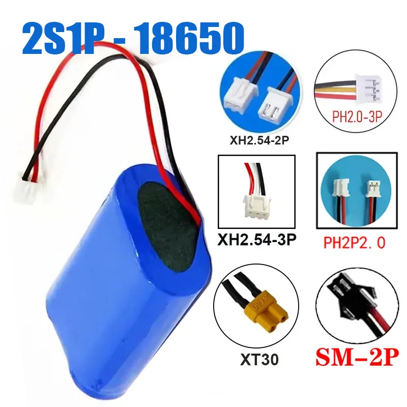 7.4V 3500mah Battery Pack Lithium Battery 2S1P 18650 Rechargeable Battery Pack Built-in BMS for Power Tools Toys