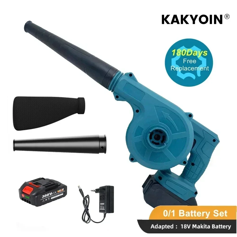 Cordless 2 In 1 Cordless Electric Air Blower Vacuum Cleannig Blower Blowing & Suction Leaf Dust Collector For Makita 18V Battery