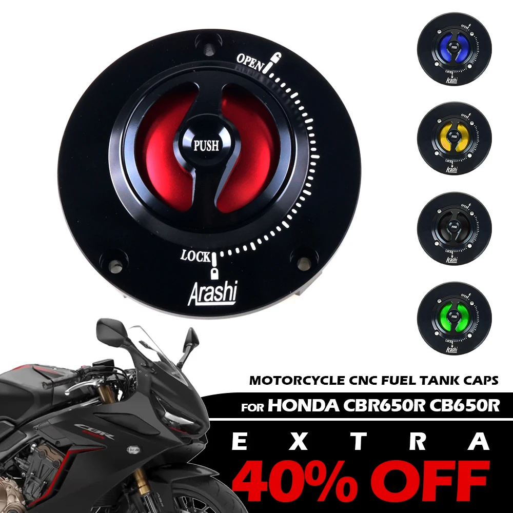 

Motorcycle Oil Fuel Tank Gas Cap Cover Keyless For HONDA CB650R CB650F CBR1000RR GROM125 MSX125 CNC Aluminum Accessories