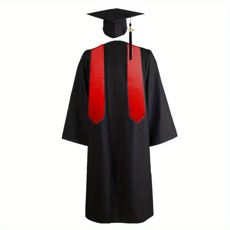 Adult Graduation Gown Hat Tassel Set   Student Bachelor's Suit University High School Uniform Robe Graduation