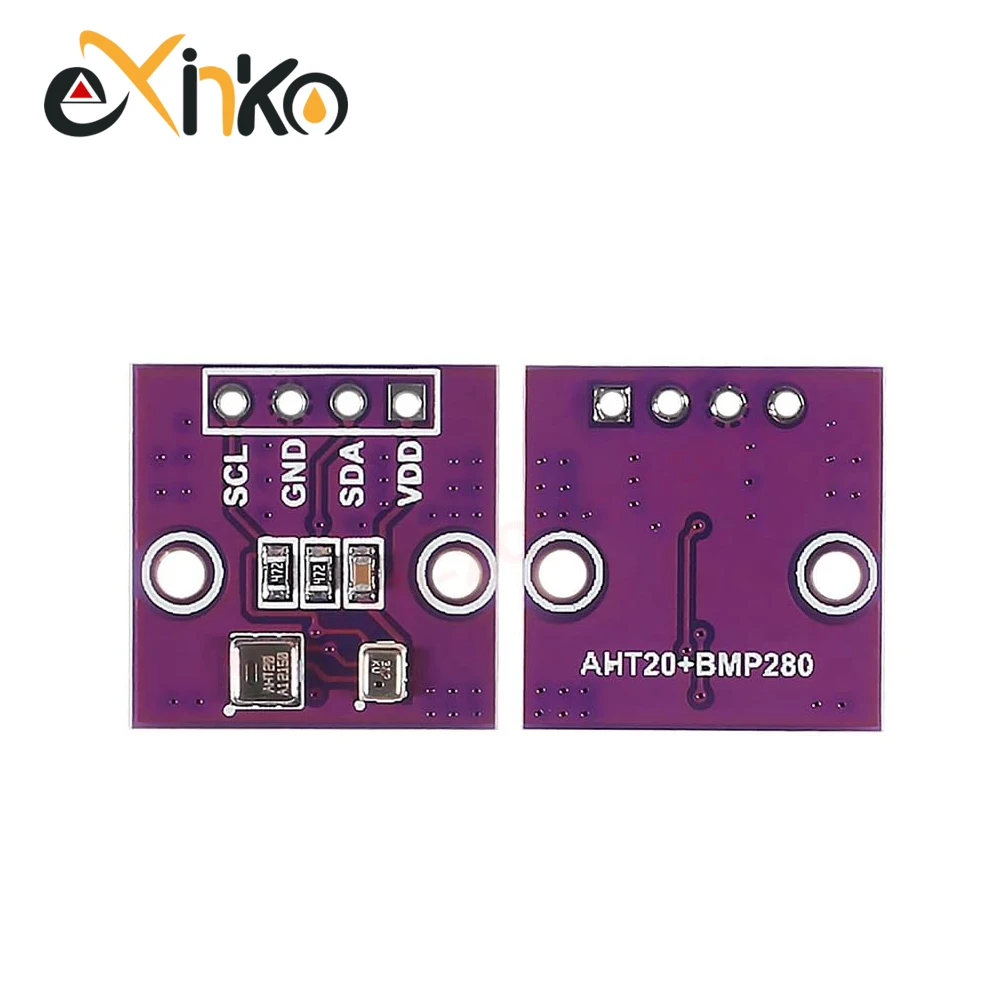 1-10 pces aht20 + bmp280 temperatura umidade módulo de pressão de ar de alta precisão digital temperatura umidade sensor de pressão de ar