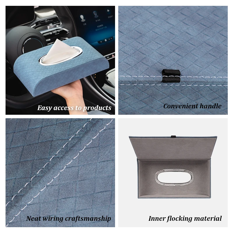 

Для Genesis G60 G80 G70 GV80 G90 GV60 GV70 GV80 Кожаная коробка для салфеток Коробка для хранения бумажных полотенец для дома. Офис, автомобиль, органайзер для салфеток