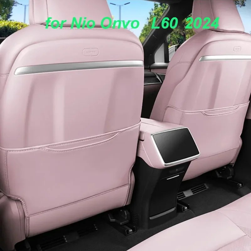 

Car Rear Row Anti-kick Pad for Nio Onvo L60 2024 Seat Back Kick Leather Dirt-proof Protective Cover Interior Accessories