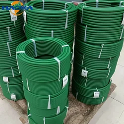 1-5M Green Polyurethane Conveyor Belts PU Round Drive Belt Meltable Cord Dia 1.5-12mm