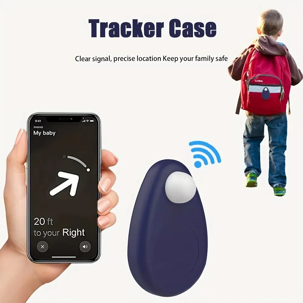 حافظة جديدة من السيليكون لحافظة AirTag مع حافظة تعقب الأمتعة المضادة للسرقة ومقاومة للماء لجهاز Apple Airtag