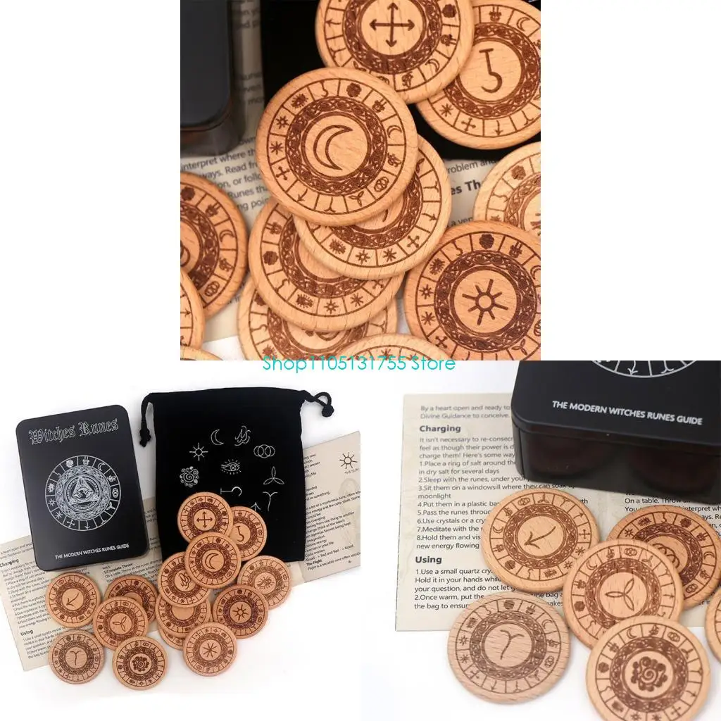 

Collector Norses Runes Stone Handmade Set Cultural Tabletop Game