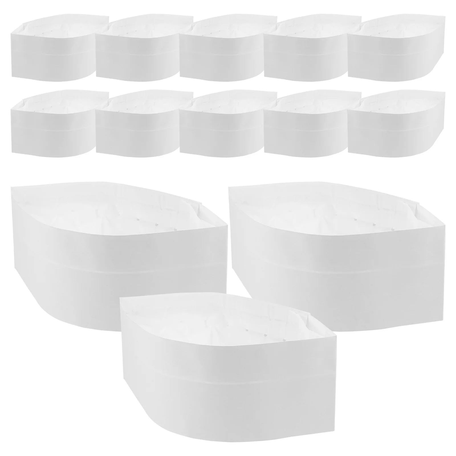 20Pcs Disposable Chef Cap Paper Cooking Hats for Kitchen Restaurant Bakery Bbq Food Service Use Chef Cap Paper Hat