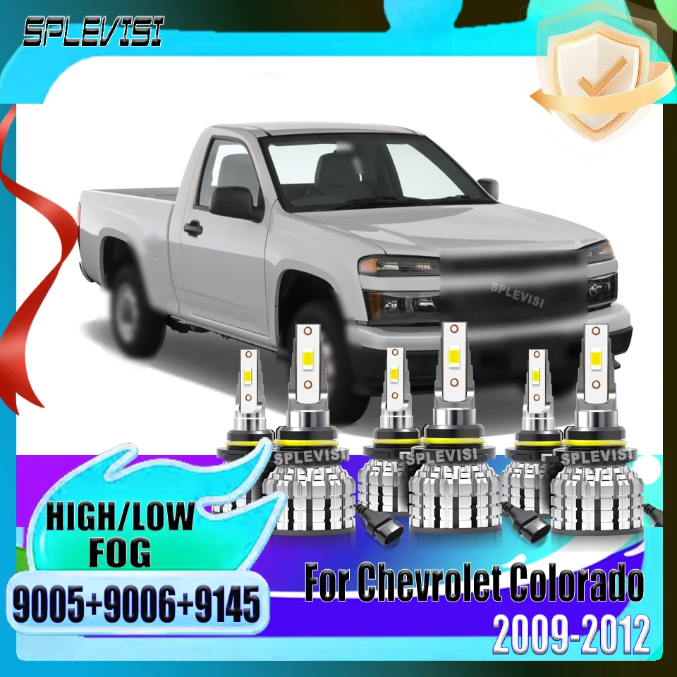 

Long Life Span LED Headlight Foglamp Kit Over 60000hrs High Low Beam Foglight Bulbs For Chevrolet Colorado 2009 2010 2011 2012
