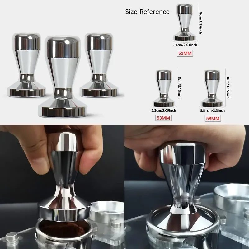 for  51 53 58 mm Coffee Bean Press Tamper Iron Barista Espresso Push Tamper Coffee Accessories 1Pcs
