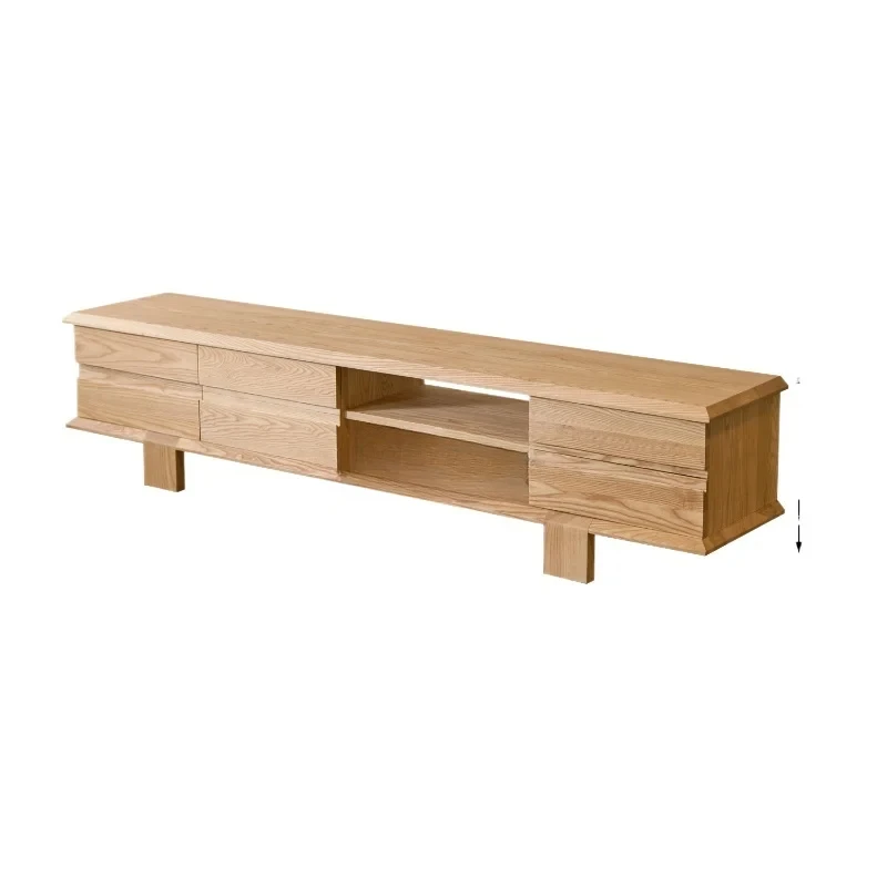 

Minimally designed Nordic living room home floor cabinet LMM grey wood TV cabinet