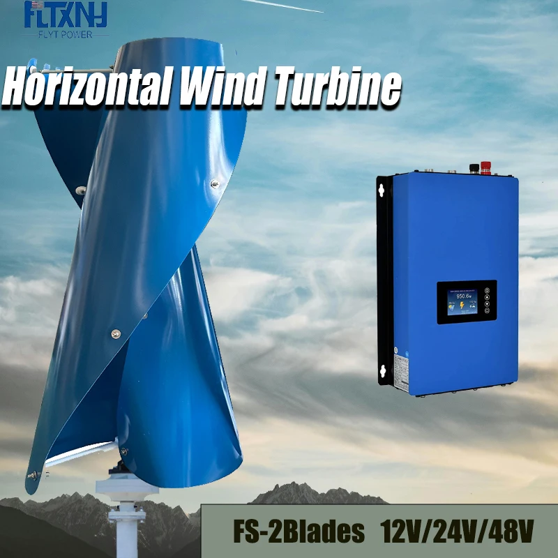 New Upgraded And More Powerful 4000W 12V 24V 48V Vertical Wind Turbine Low Speed Low Noise Windmill With On Grid System