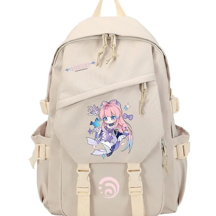 حقيبة ظهر Genshin Impact Maple Leaf Wan Ye Zhong Li Collaboration Anime للبنين والبنات وطلاب المدارس المتوسطة والثانوية كبيرة ANI