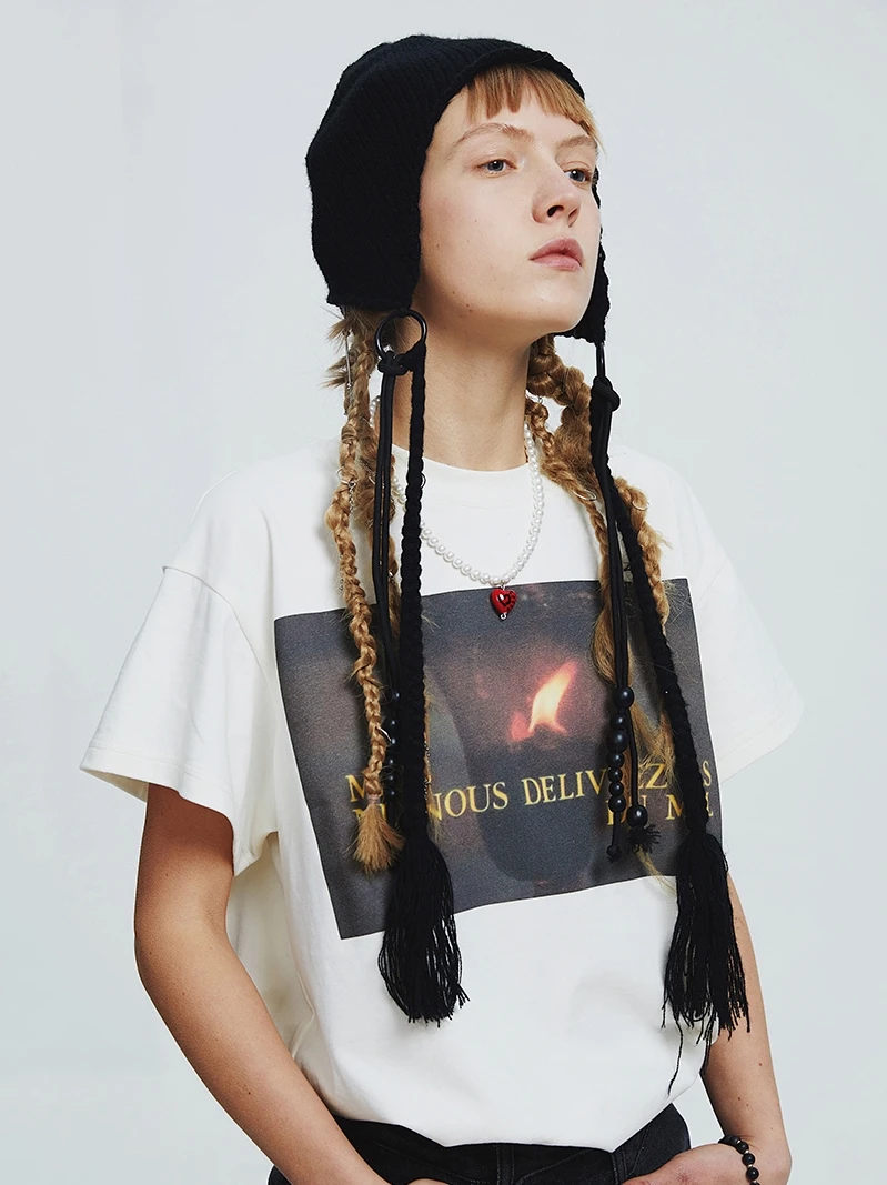 

Футболка Plusneato Series New Season Theme, однотонная, уличный стиль, свободный крой, хлопок, короткий рукав, круглый вырез горловины