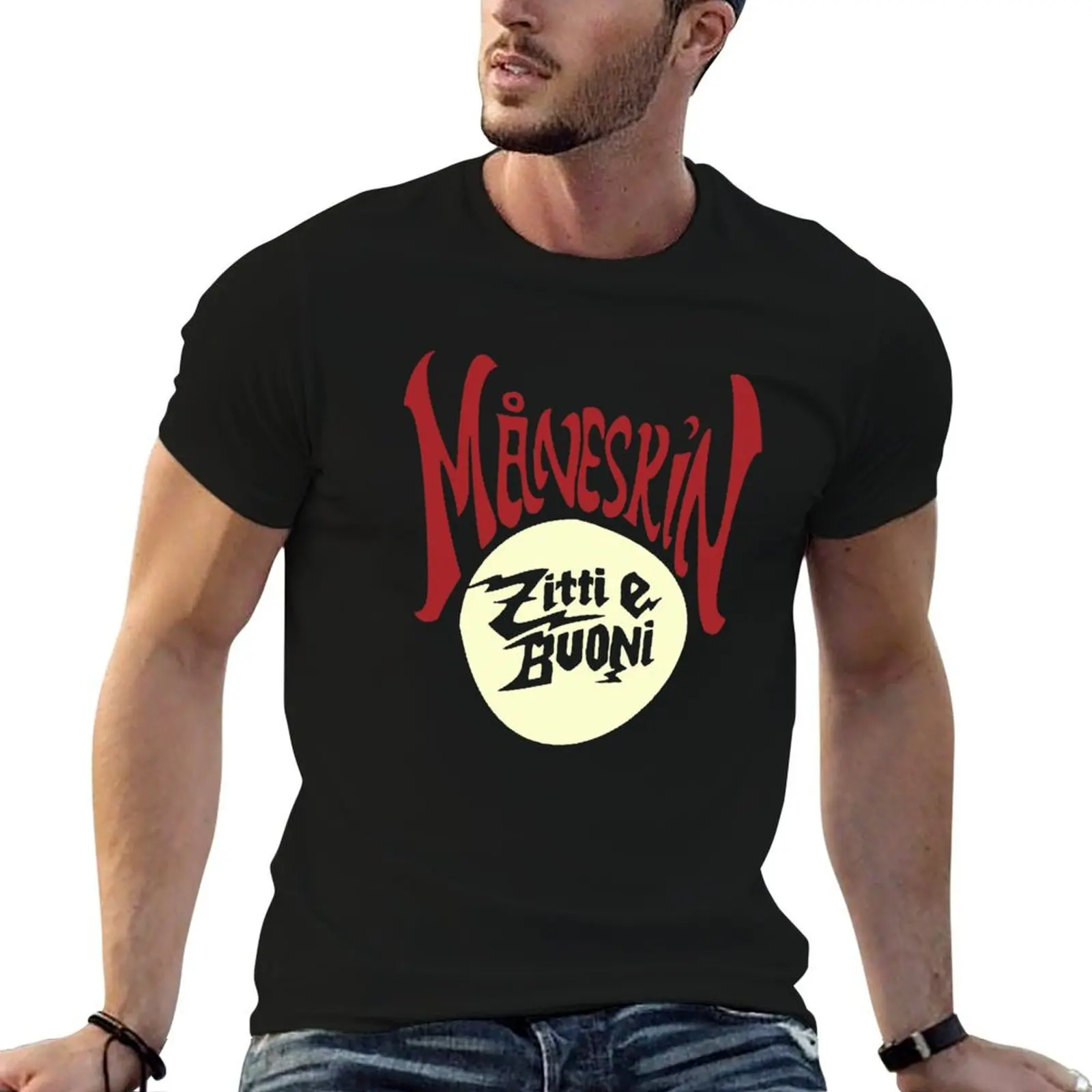 

Mneskin fan art & merch maneskin T-Shirt t shirts for man cotton man t shirts for men T-Shirt