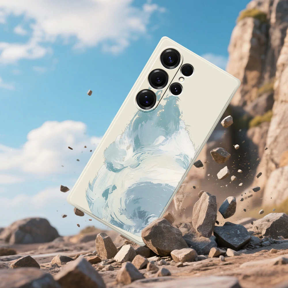 핸드 페인팅 폰 케이스 (삼성 갤럭시 S21 S22 S23 S24 S25 울트라 플러스 5G S20 FE S10 플러스 S21 FE S23FE S24FE 실리콘 커버)