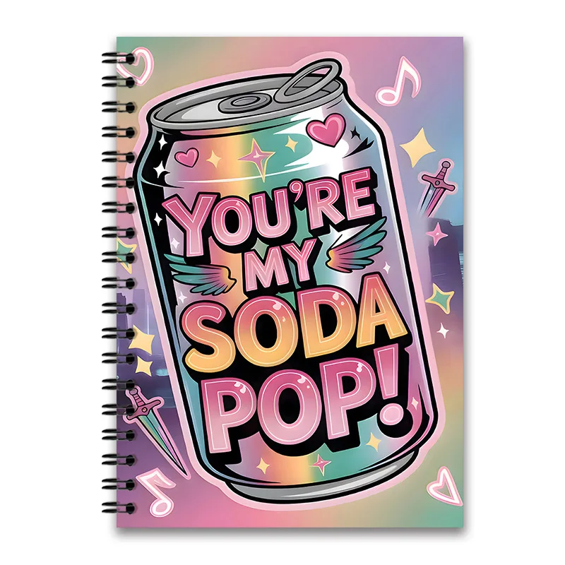 New Popular Cross-border Thick A5 K-POP Spiral Notebook & Coloring Book