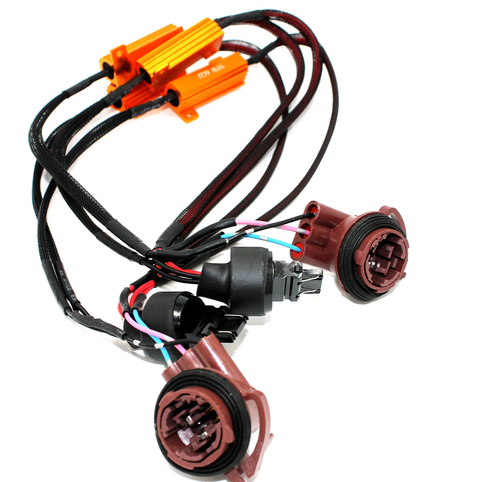 2PCS 3157 Decoder Load Resistor Fix LED Turn Signal Hyper Flash Error Free Canceler