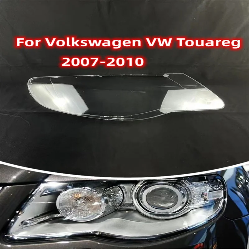 ar Headlight Cover Lens Glass Shell Front Headlamp Lampshade Auto Light Lamp For Volkswagen VW Touareg 2007 2008 2009 2010