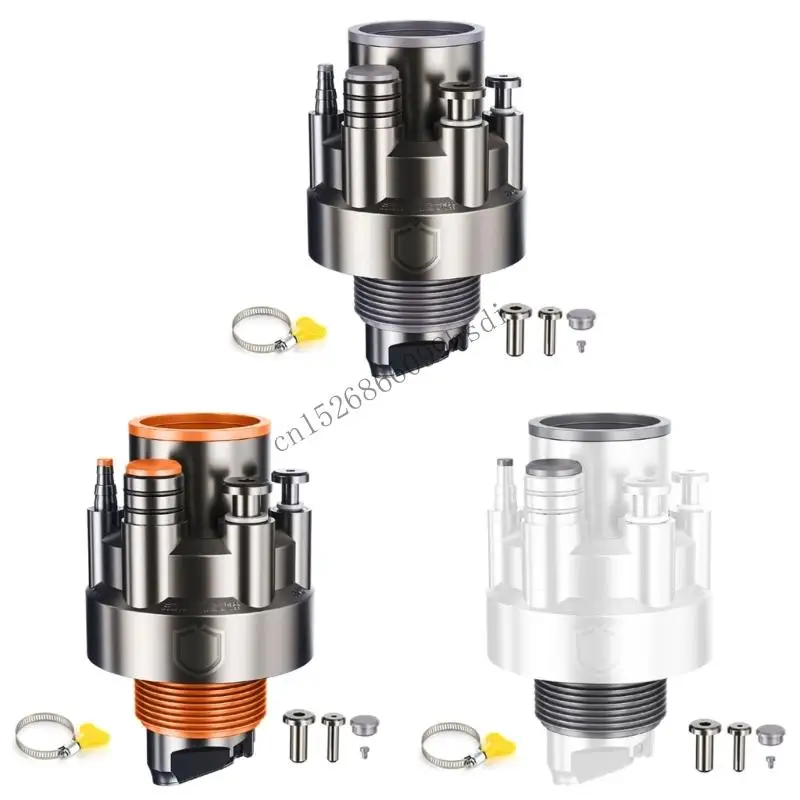 

Dishwasher Water Pipe Connector Sealing Rings Kitchen Pipe Drainpipe Connector 5 in 1 Drainages Water Pipe Joint