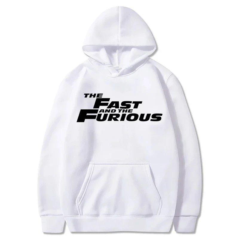 The Fast And The Furious Hoodies Men Fashion Letter Graphic Printed Sweatshirts Women Causal Harajuku Streetwear Hooded Pullover