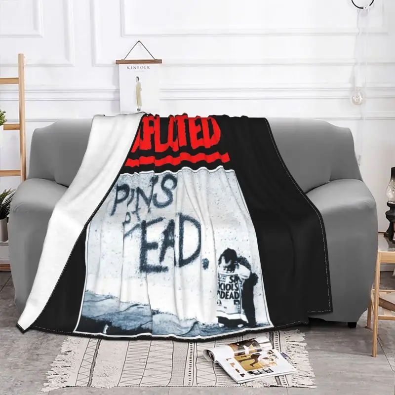 The Exploited Punks Not Dead Album Image Blanket Autumn Sofa Bed Anti-Pilling Faux Fur Throw Home Decotation