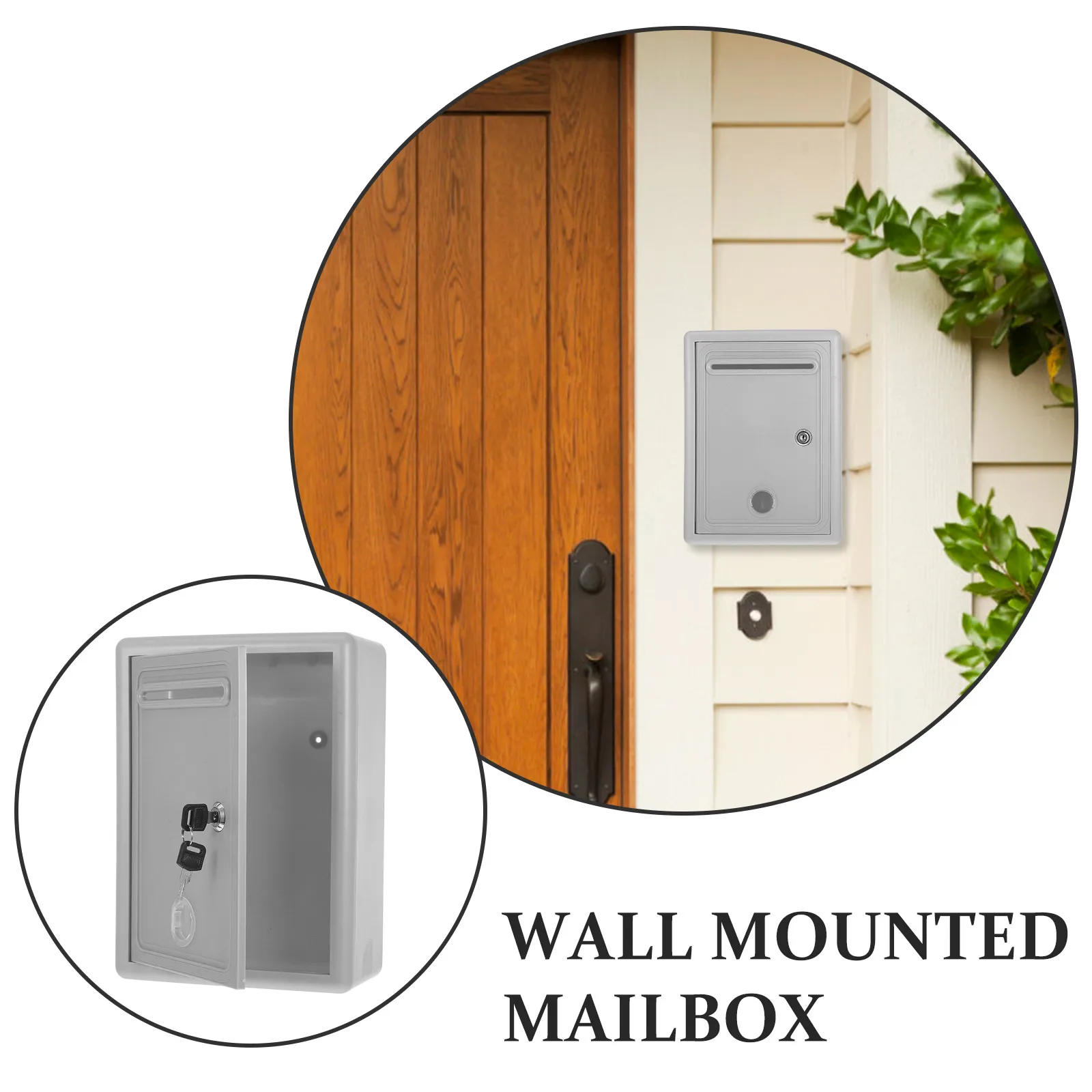 Suggestion With Lock Wall Mounted Secure Donation Collection Box For Office Home Letter Storage Metal Lock Box