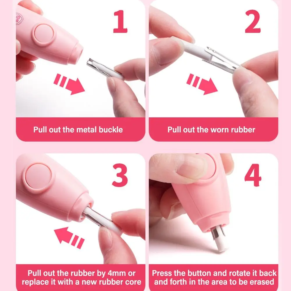 Gift For Sketch Writing Drawing Rechargeable/Battery Powered Electric Eraser Correction Tools Automatic Pencil Eraser