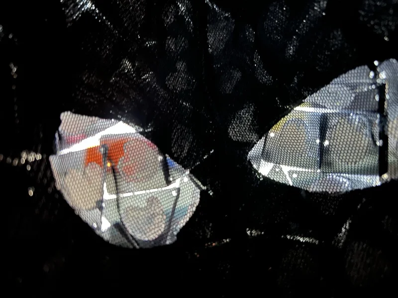 Glitter Disco Mask Mirror Glass Punk Personalized Hood for Women Men Stage Show Headwear Rave Party Bar DJ Club Full Face Mask