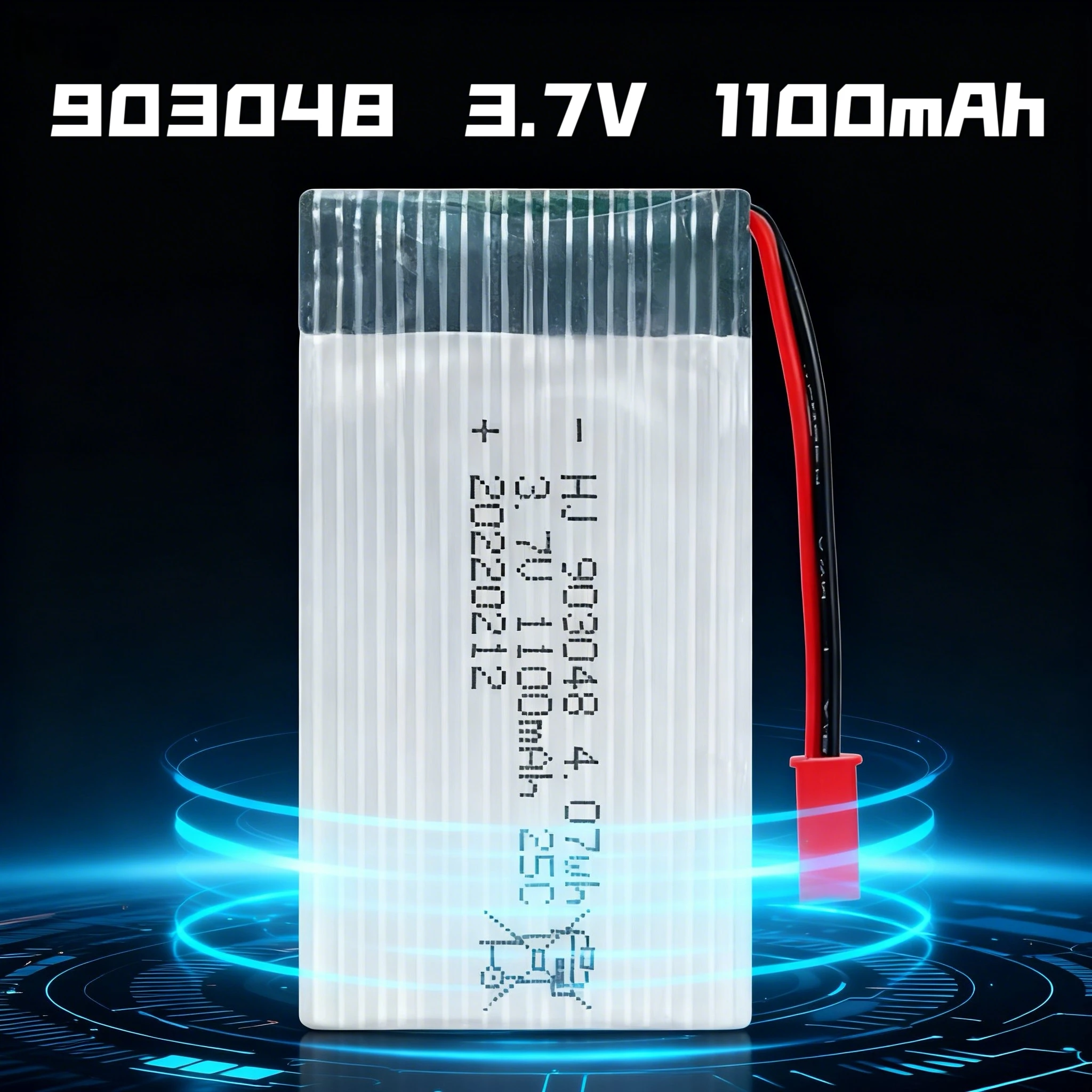 903048 Batteria per aereo modello 3.7V1100mAh Batteria Lipo Caricatore USB per F100 F110 H11D H11C MJX T04 T05 T25 M03 ‌ Modello drone X5SW