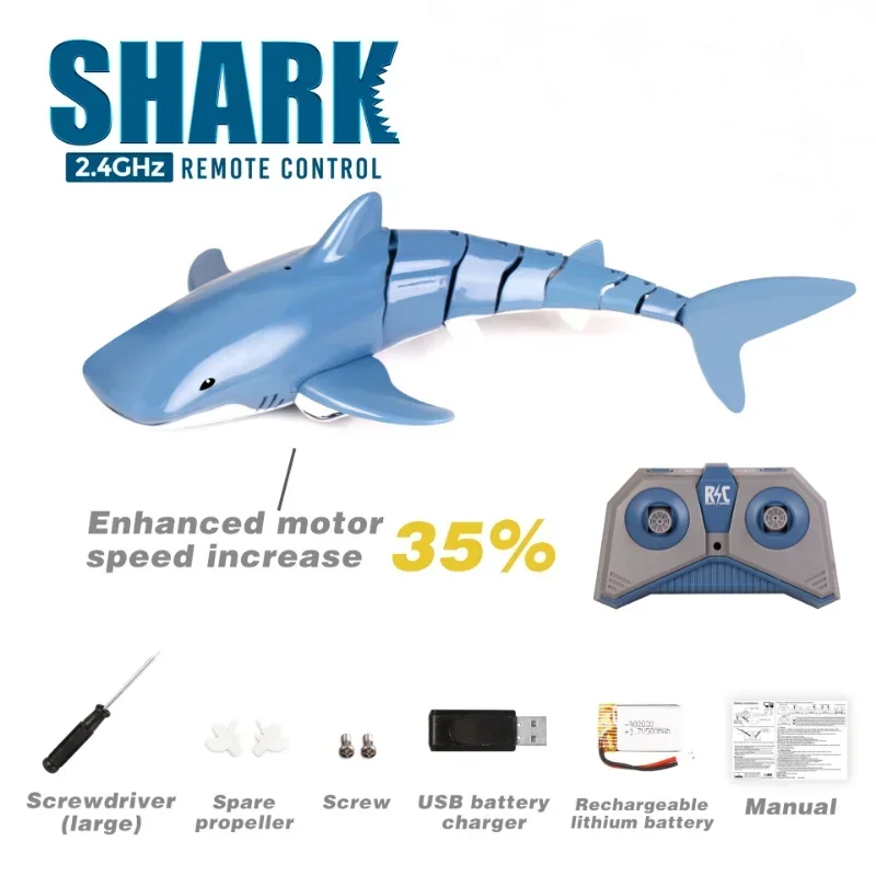 Jouet requin télécommandé pour enfants, robots animaux, baignoire, piscine, jouets électriques pour garçons, trucs sympas pour enfants, sous-marin requin, drôle RC