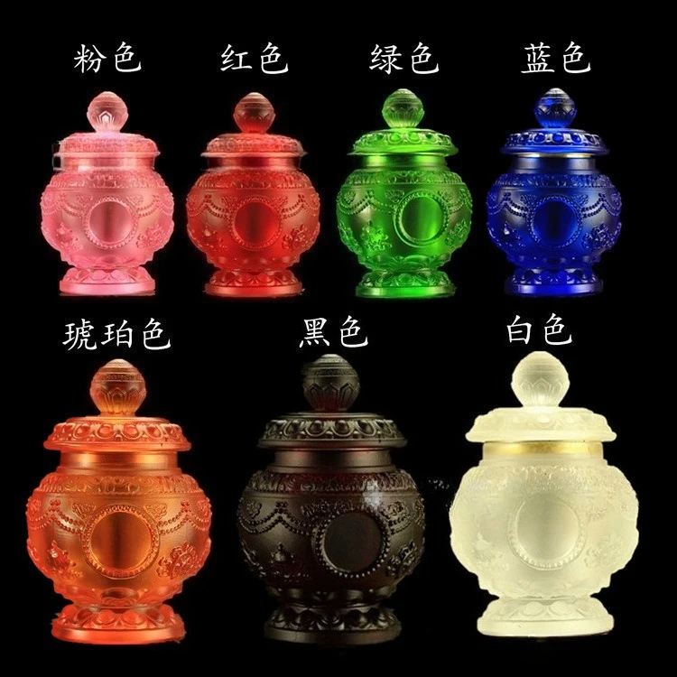 Offering Ritual Vessels, Water Glass Treasure Bottles, Eight Auspicious Packaging Treasure Bottles, Large Mani Treasure Bottles