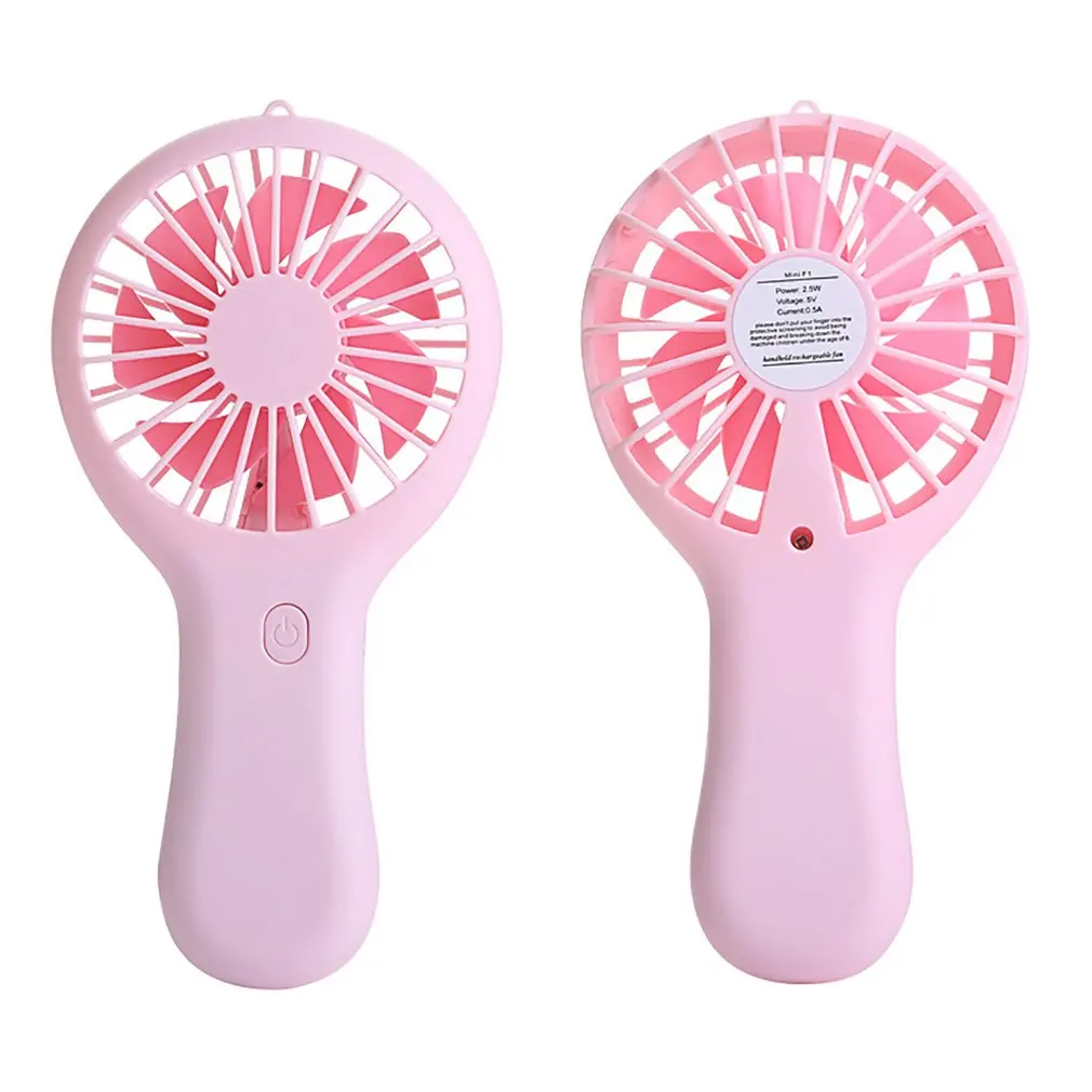 Miniventilador portátil ultrasilencioso para viaje al aire libre, ventilador de mano recargable por USB para oficina de estudiantes