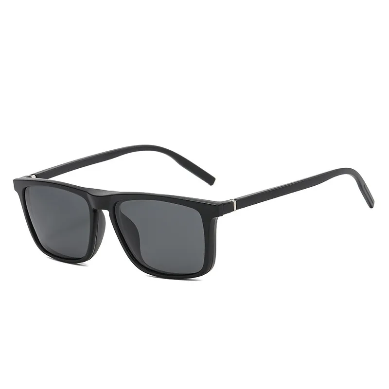 Montura de gafas para hombre y mujer, gafas de sol polarizadas con Clip de 5 piezas, magnéticas, UV400, 2298